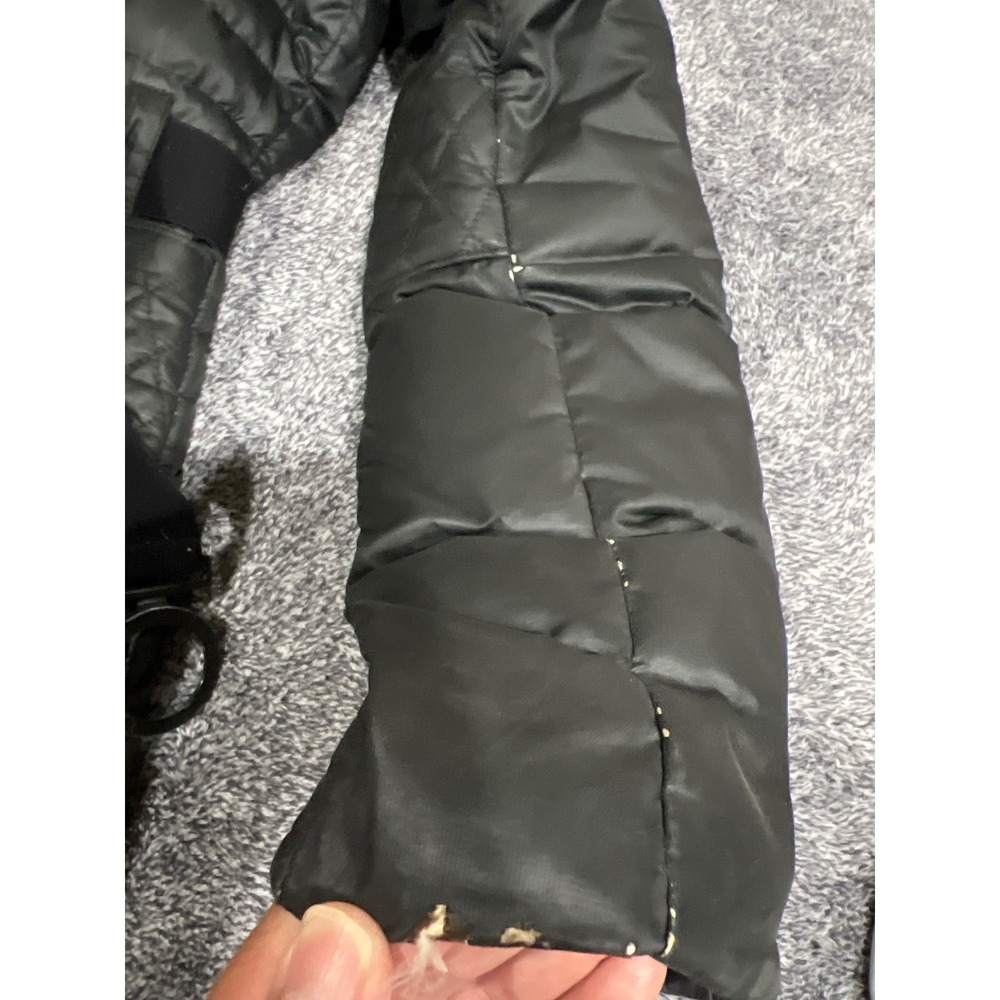The North Face Womens 600 Down Puffer Jacket Black Quilted Hooded Small S/P - Picture 11 of 16